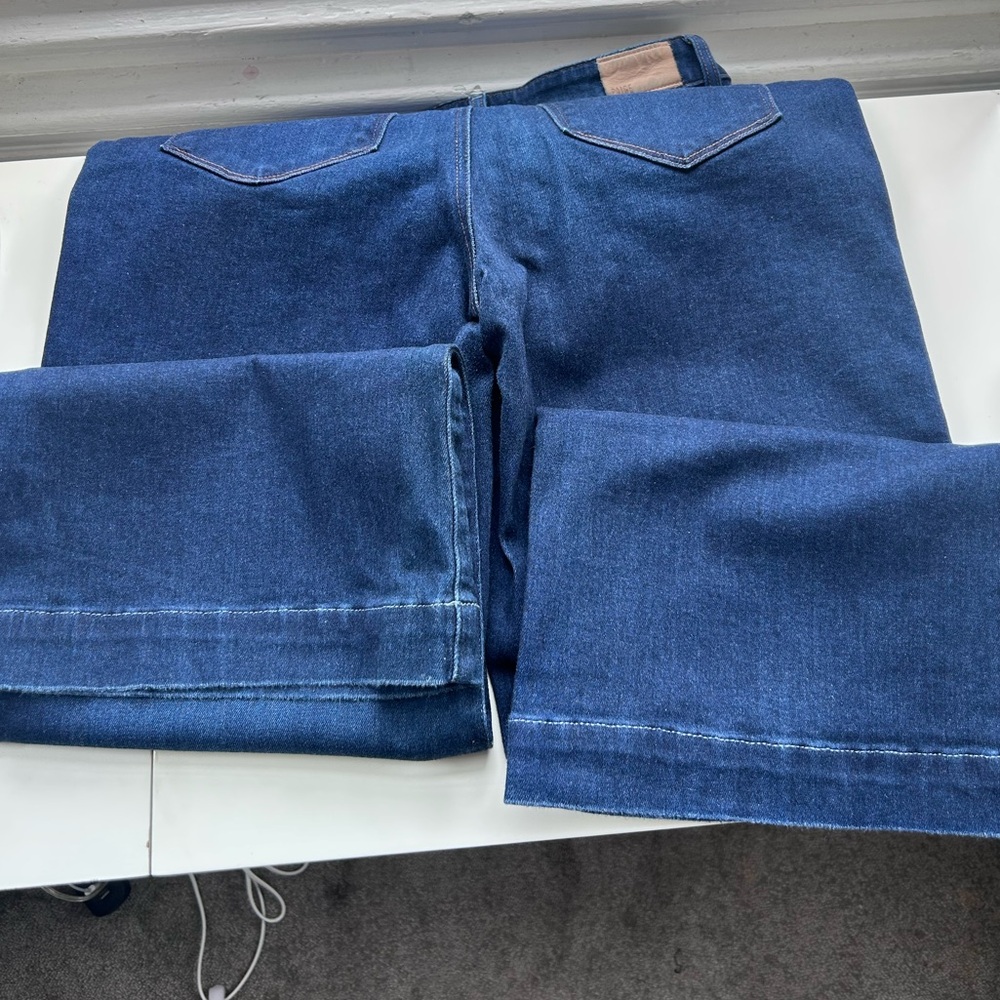 Paige ‘Anessa’ Wide Leg Crop Denim-size 30 - Picture 9 of 9